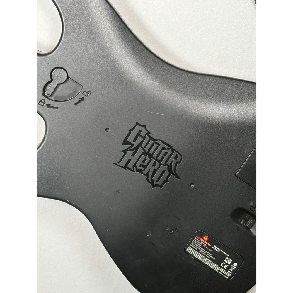 PS2 PlayStation 2 Guitar Hero RED OCTANE Sunburst Wireless Controller NO DONGLE - Picture 6 of 16